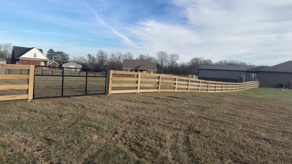 Agricultural fencing — Kentucky farm, horse pasture, and livestock work — S&S Fencing project 15
