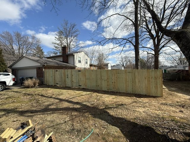 Wood privacy fence — S&S Fencing project 5