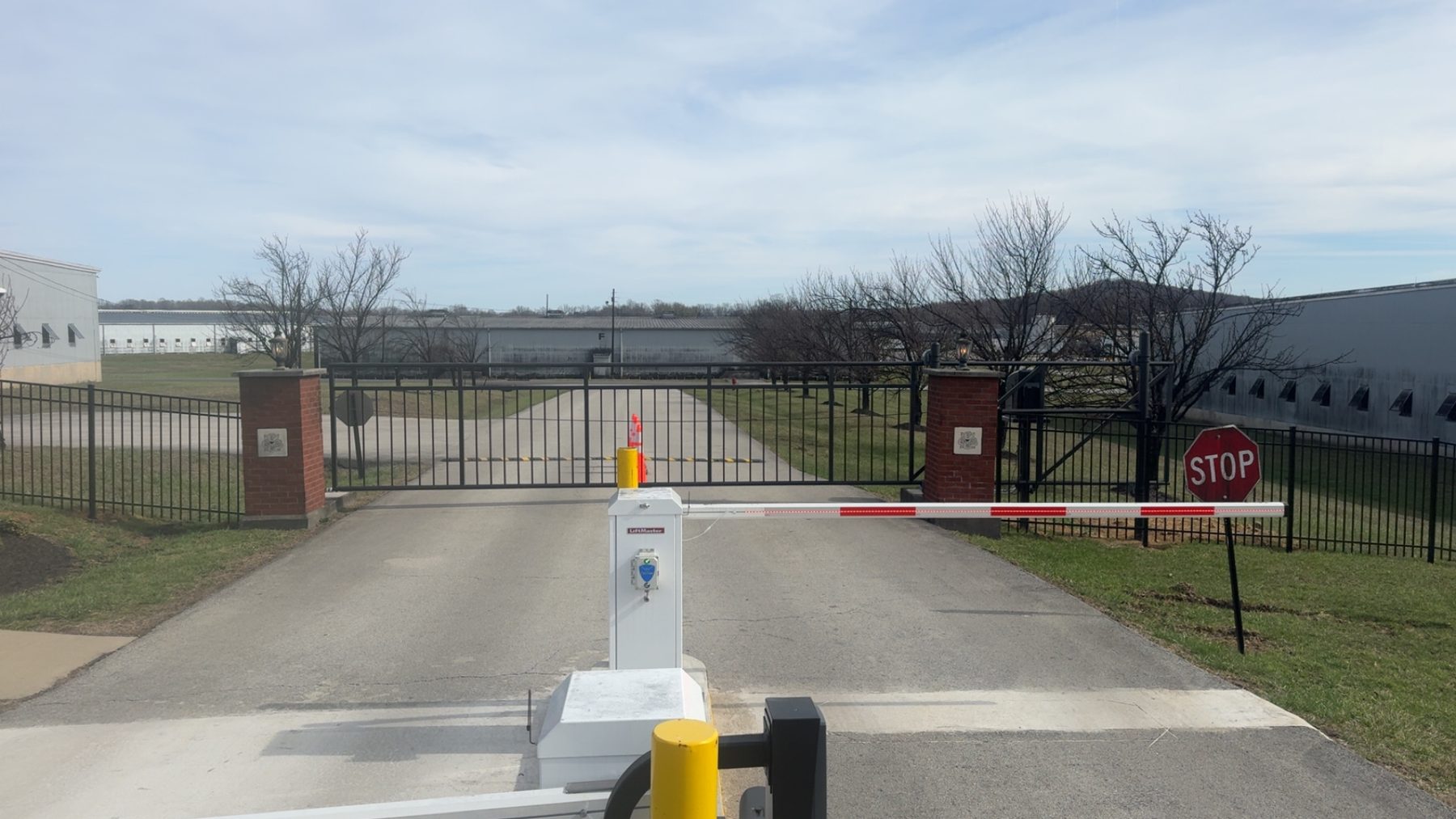 Custom entrance, gate, and column install — S&S Fencing project 4