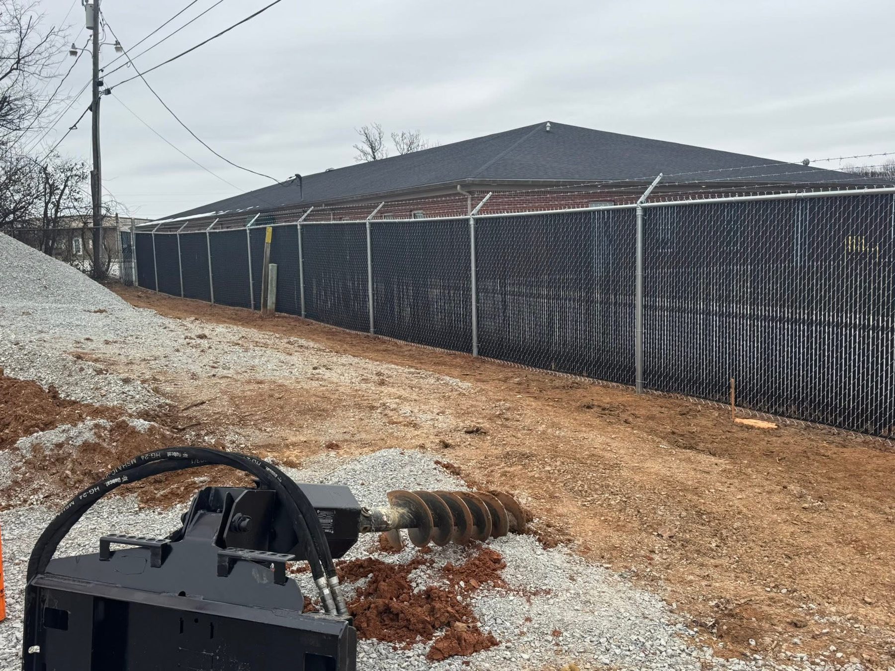 Industrial fencing — facility security and perimeter — S&S Fencing project 8