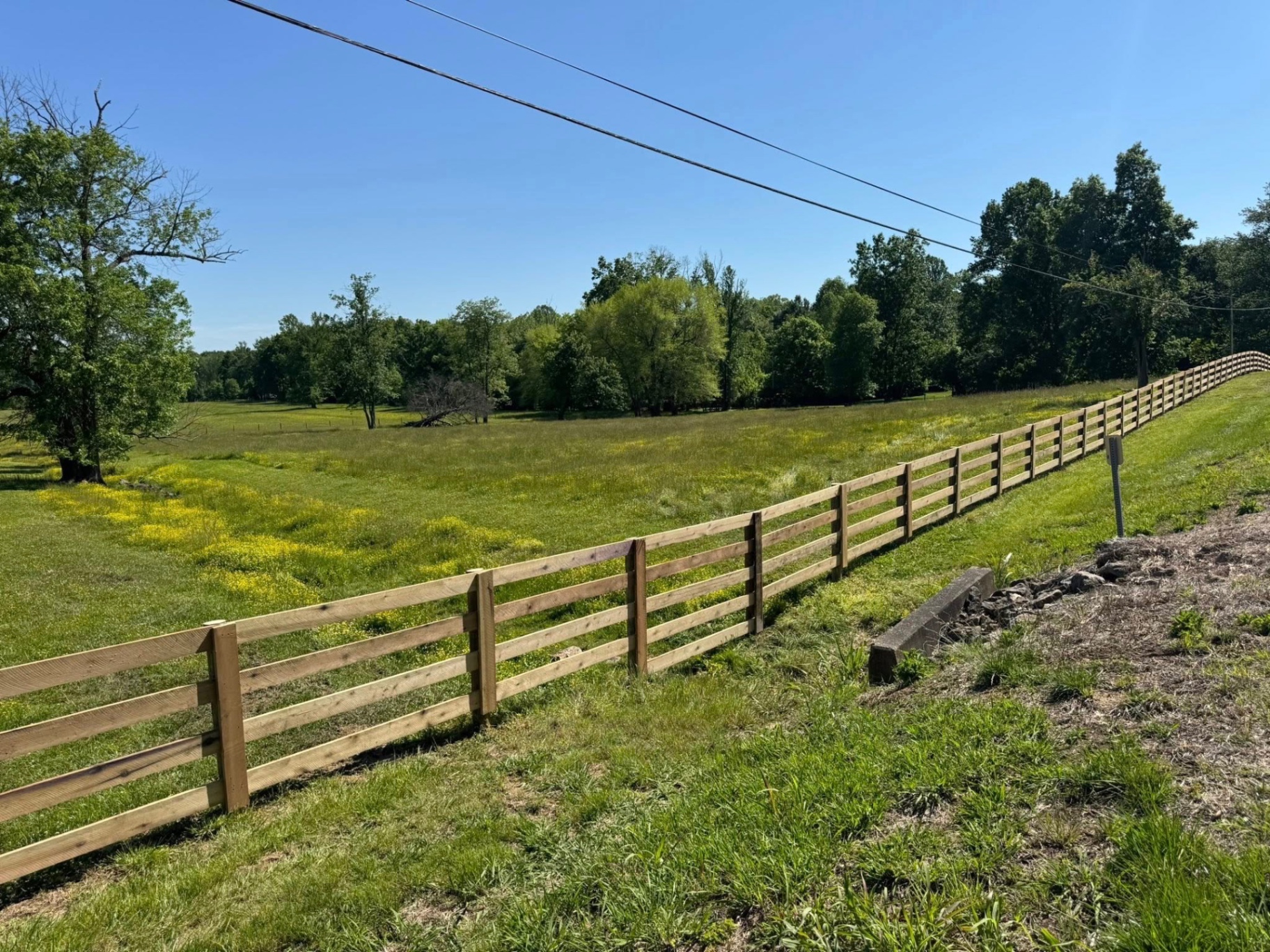 Kentucky 4-board farm fence — S&S Fencing project 10