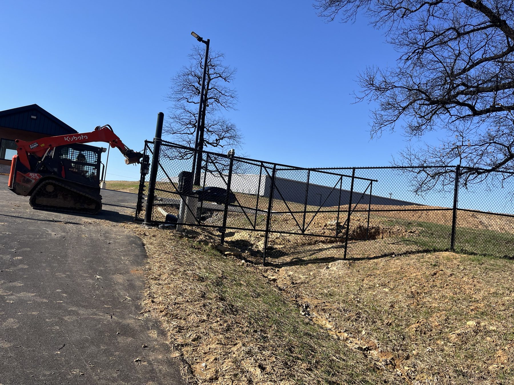 Industrial fencing — facility security and perimeter — S&S Fencing project 2