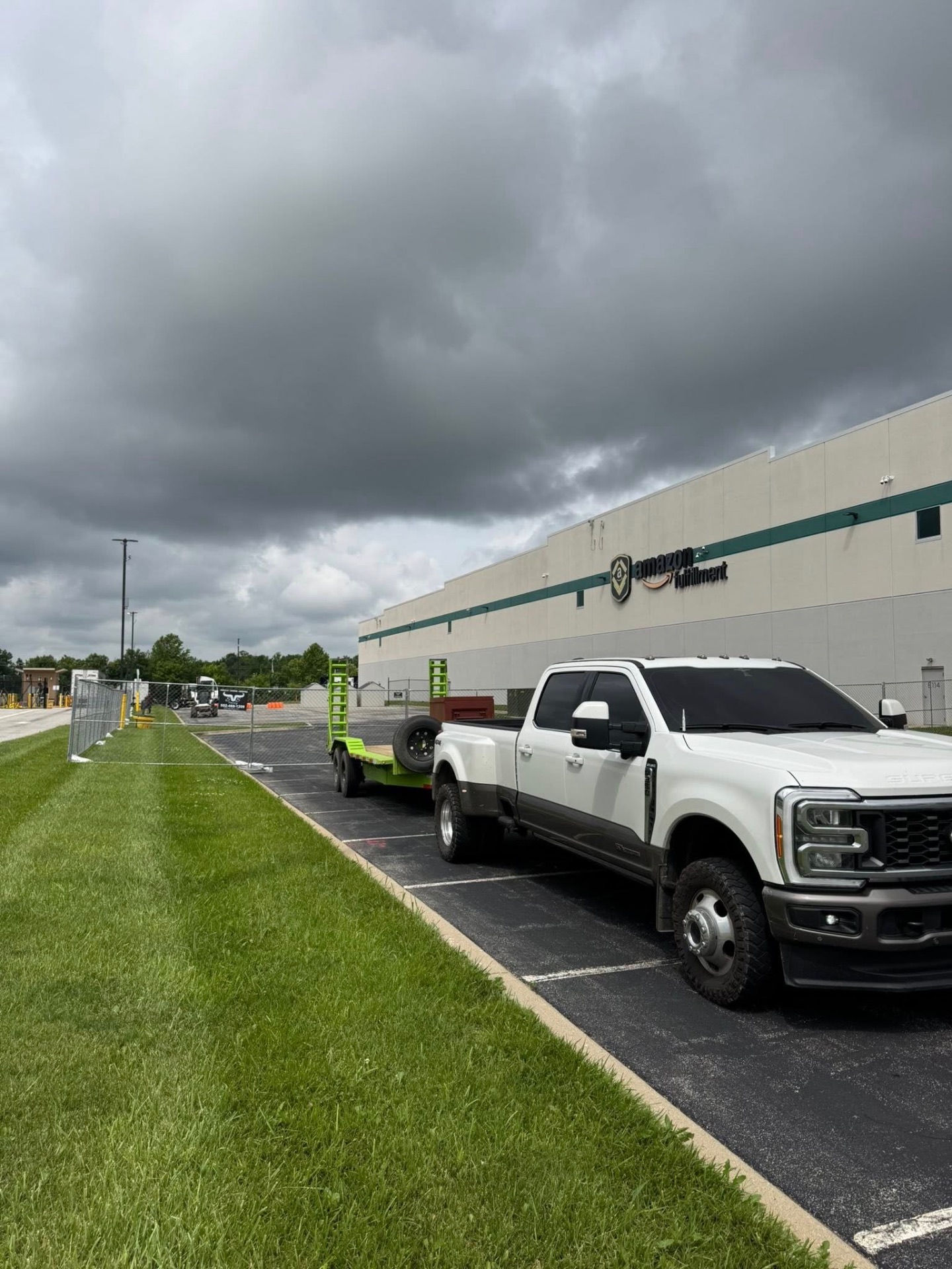 Temporary fence rental and install — Kentucky job site — S&S Fencing project 10