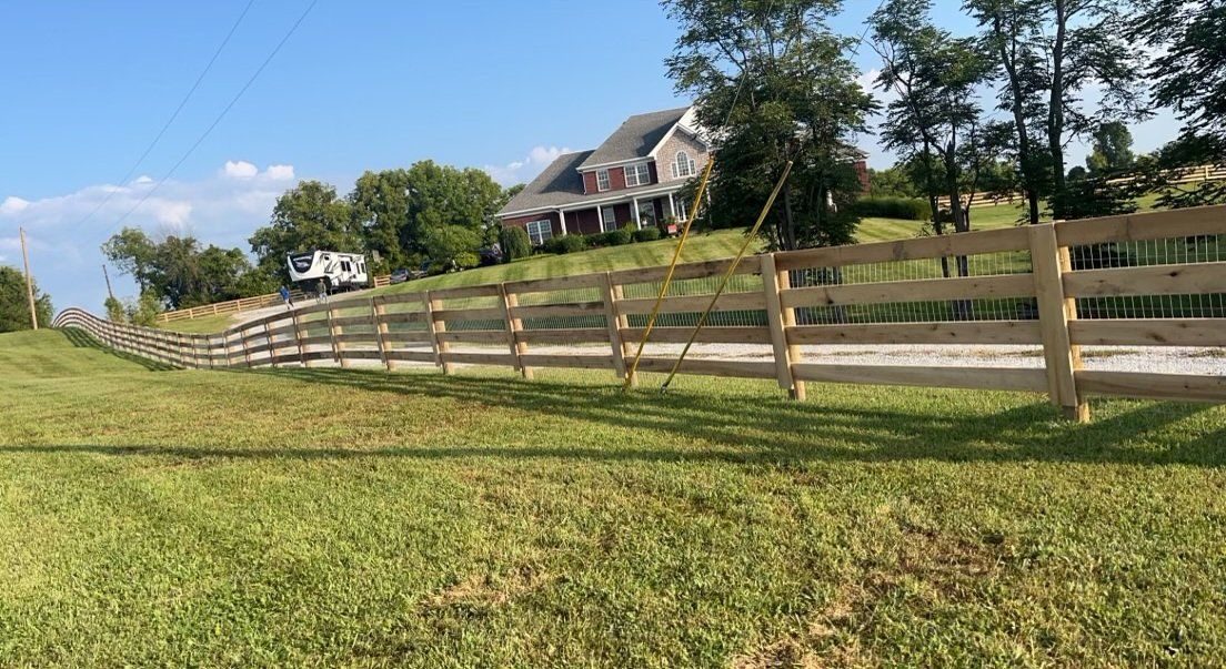 Kentucky 4-board farm fence — S&S Fencing project 6